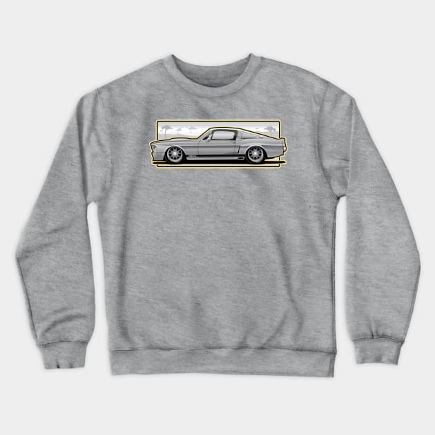 1967 Mustang Fastback Crewneck Sweatshirt by RBDesigns